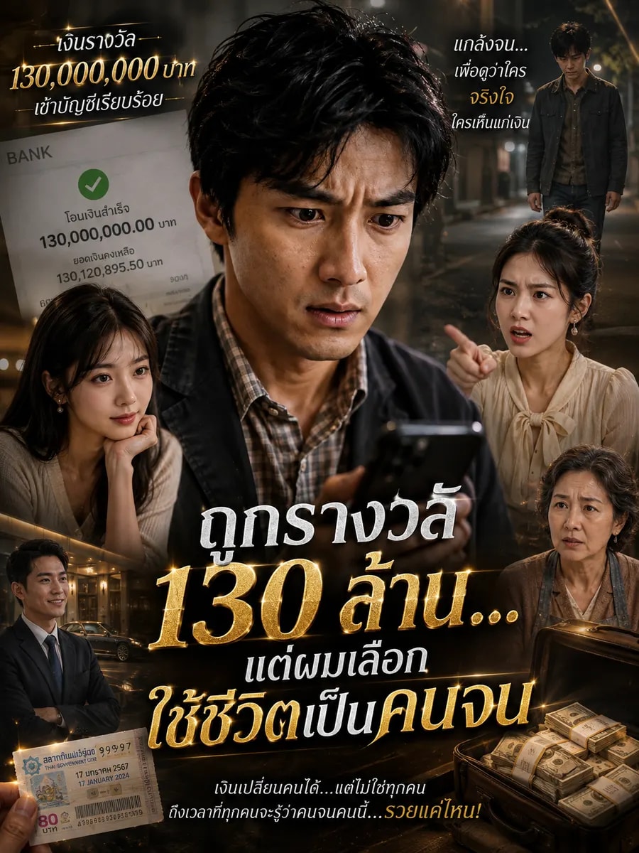 ถูกรางวัล 130 ล้าน...แต่ผมเลือกใช้ชีวิตเป็นคนจน